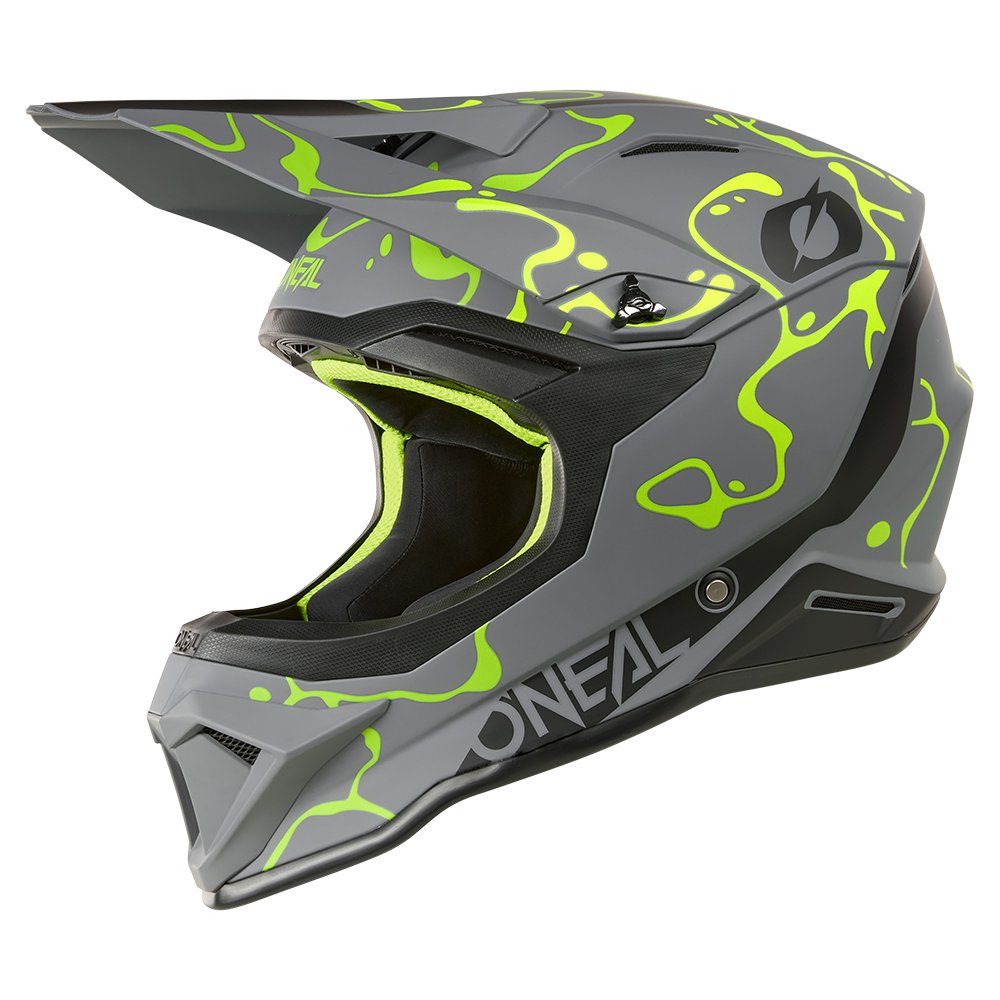 ONEAL 1SRS Motocross Helm Splash grau/neon gelb