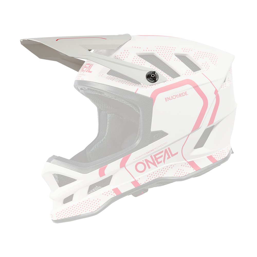 ONEAL Visor Blade Polyacrylite MTB Helm Strike weiss ONEAL Visor Blade Polyacrylite MTB Helm Strike weiss