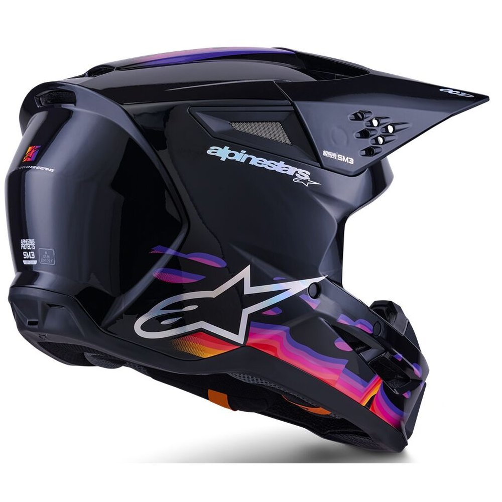 ALPINESTARS Supertech M3 Force Motocross Helm schwarz-glossy ALPINESTARS Supertech M3 Force Motocross Helm schwarz-glossy