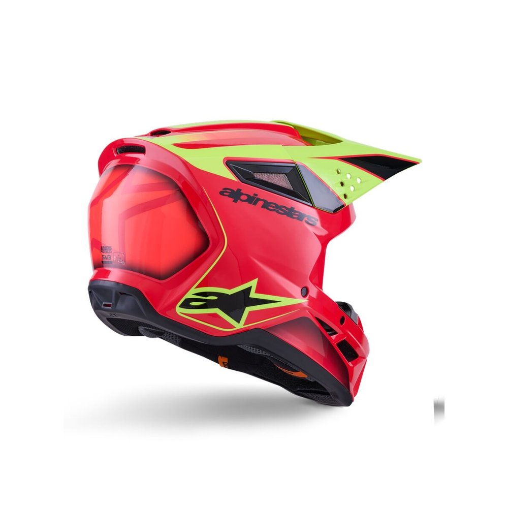 ALPINESTARS Supertech M3 Fray Motocross Helm rot/gelb/schwarz ALPINESTARS Supertech M3 Fray Motocross Helm rot/gelb/schwarz