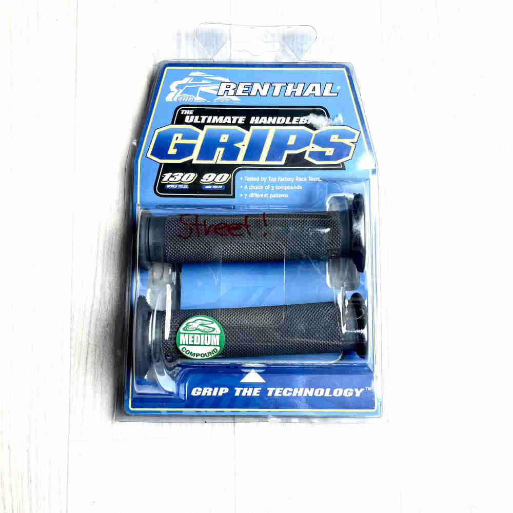 RENTHAL Medium Compound Full Diamond Griffe grau