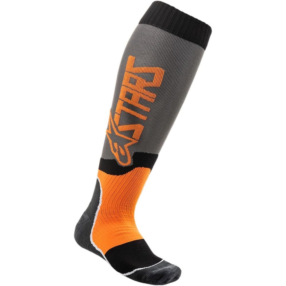 ALPINESTARS Motocross Socken PLUS2 grau orange