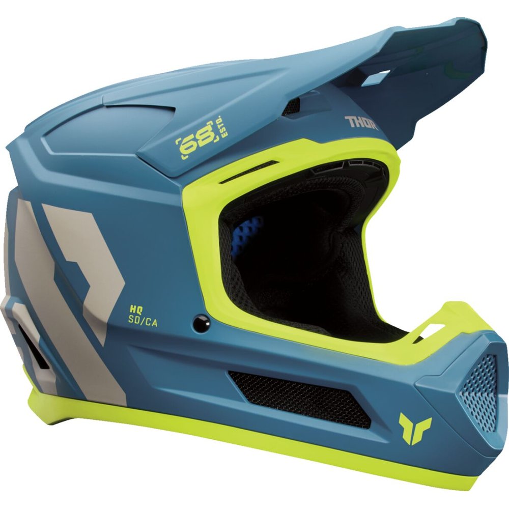 THOR Fleet Kinder Motocross Helm Forge blau