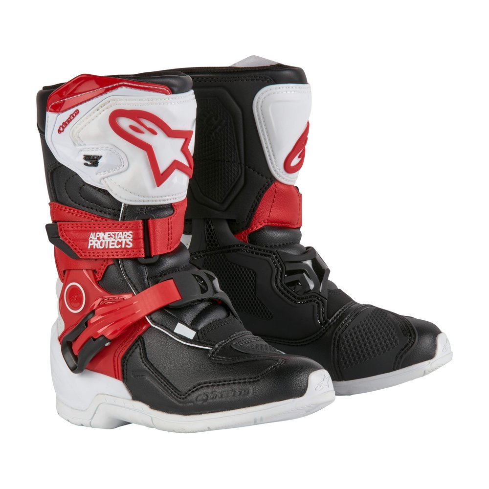 ALPINESTARS Tech 3S Kinder Motocross Stiefel weiss schwarz rot