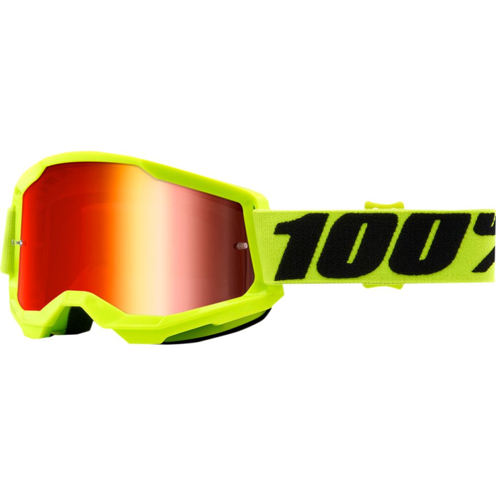 100% Strata 2 MX MTB Brille rot verspiegelt