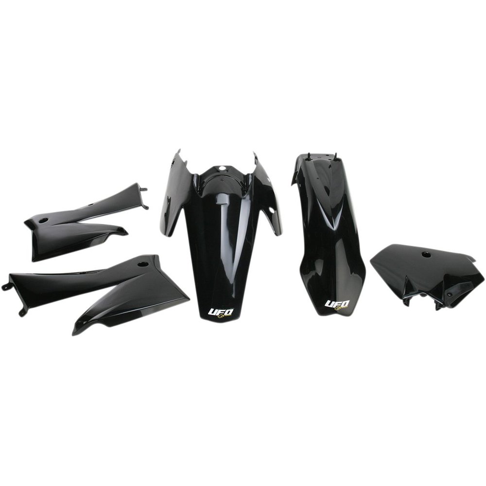 UFO Komplettes Karosserie-Kit Plastikteile passend für KTM 2-Takter/4T 05-6 schwarz