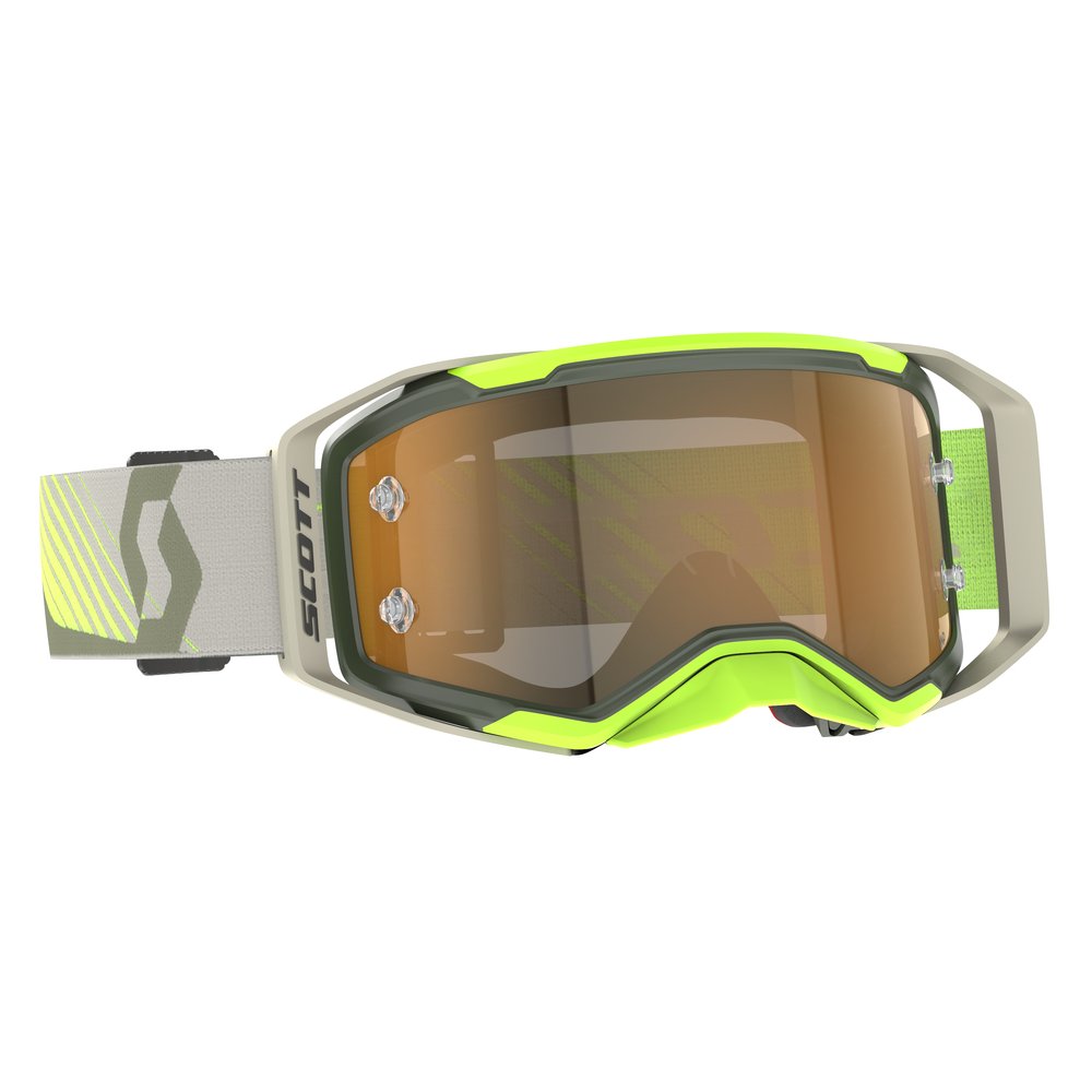 SCOTT Brille Prospect 2.0 AMP chrome kaki grün/neon gelb gold chrome SCOTT Brille Prospect 2.0 AMP chrome kaki grün/neon gelb gold chrome