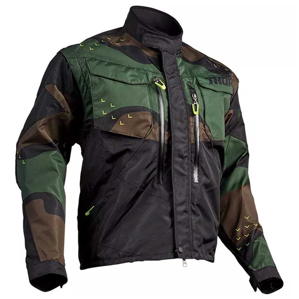 THOR Terrain Enduro Motocross Jacke camo grün THOR Terrain Enduro Motocross Jacke camo grün