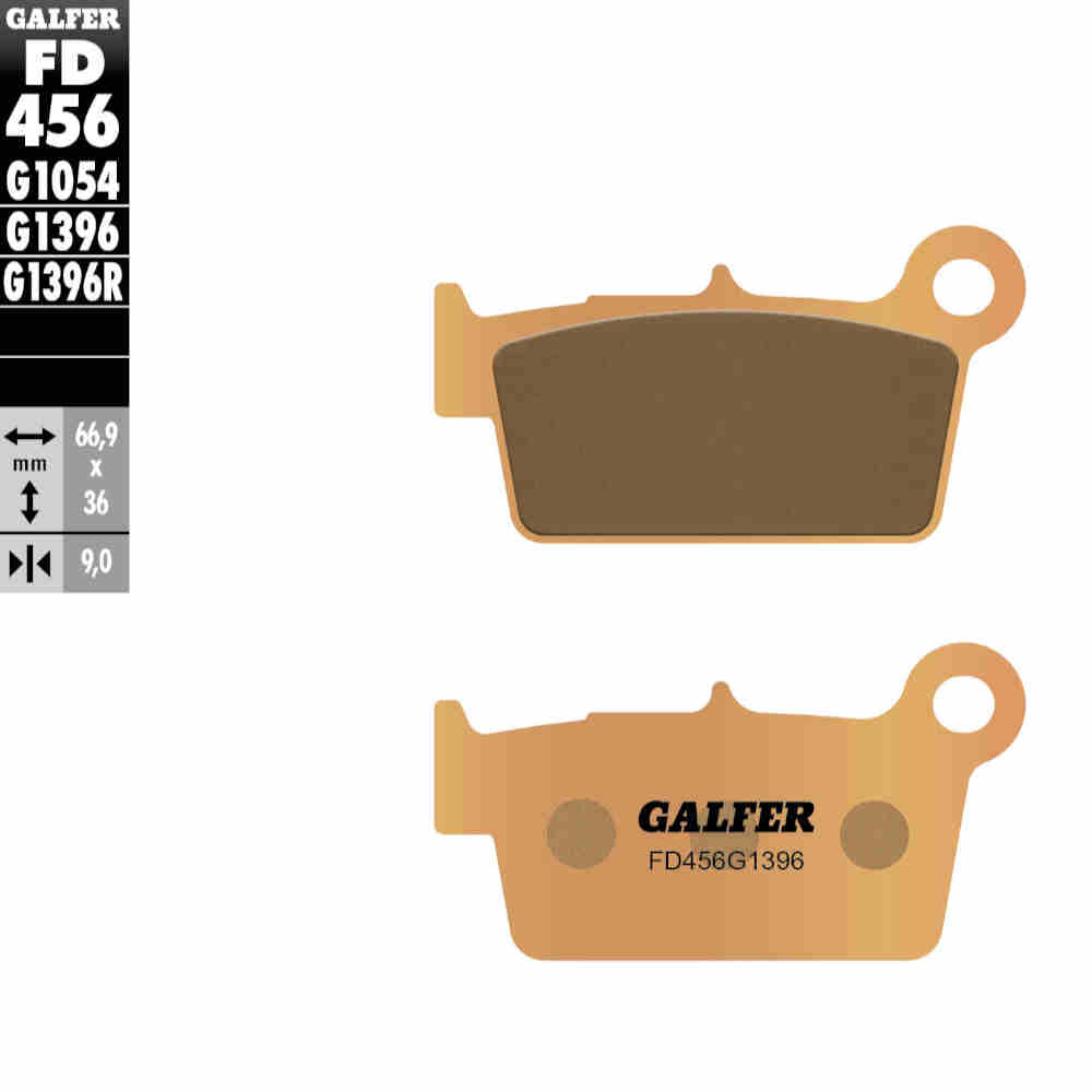 GALFER FD456G1396 Sinter-Bremsbelag-Satz