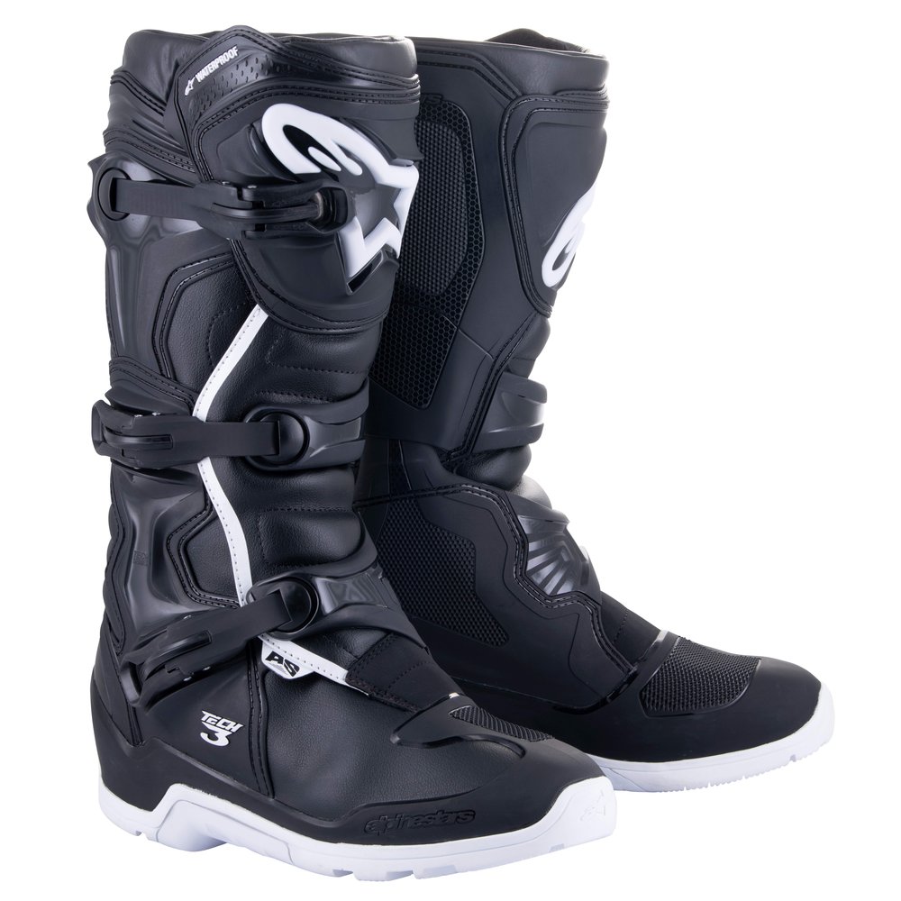 ALPINESTARS Tech 3 wasserdichte Motocross Stiefel schwarz weiss