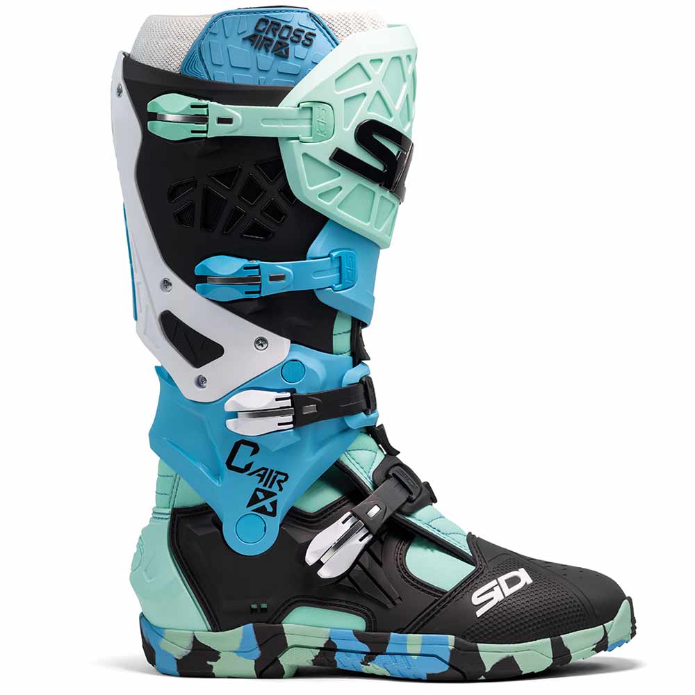 SIDI Crossfire X Motocross Stiefel messy cyan