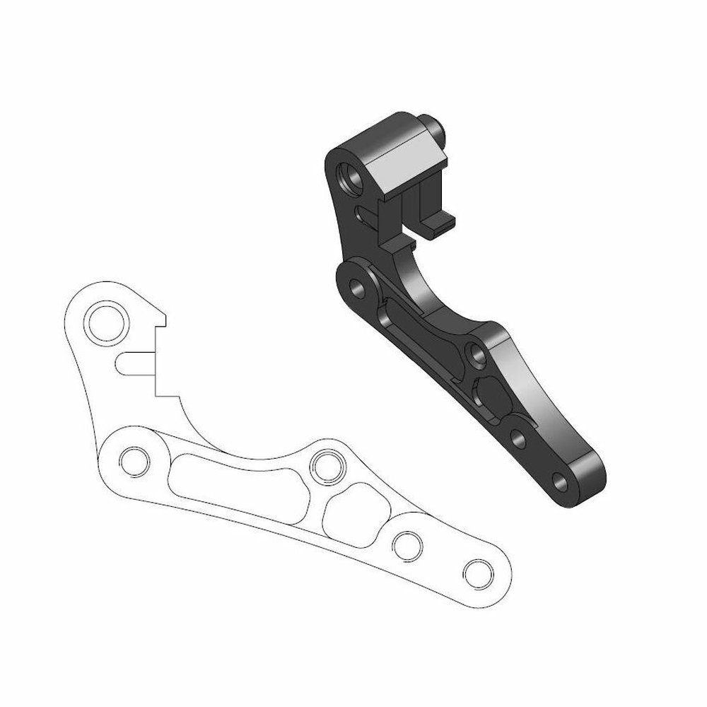 MOTO-MASTER Adapterhalterung Supermoto 320mm MOTO-MASTER Adapterhalterung Supermoto 320mm