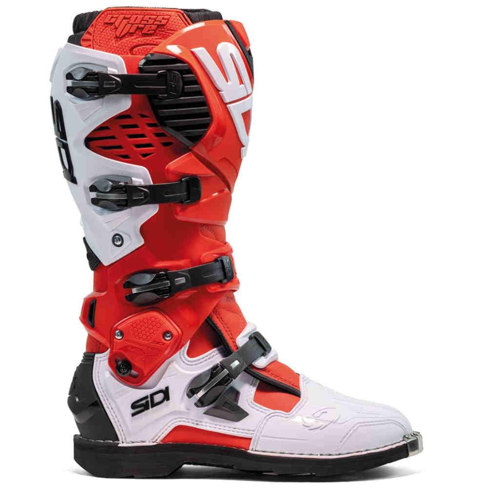 SIDI Crossfire 3 Motocross Stiefel rot weiss SIDI Crossfire 3 Motocross Stiefel rot weiss