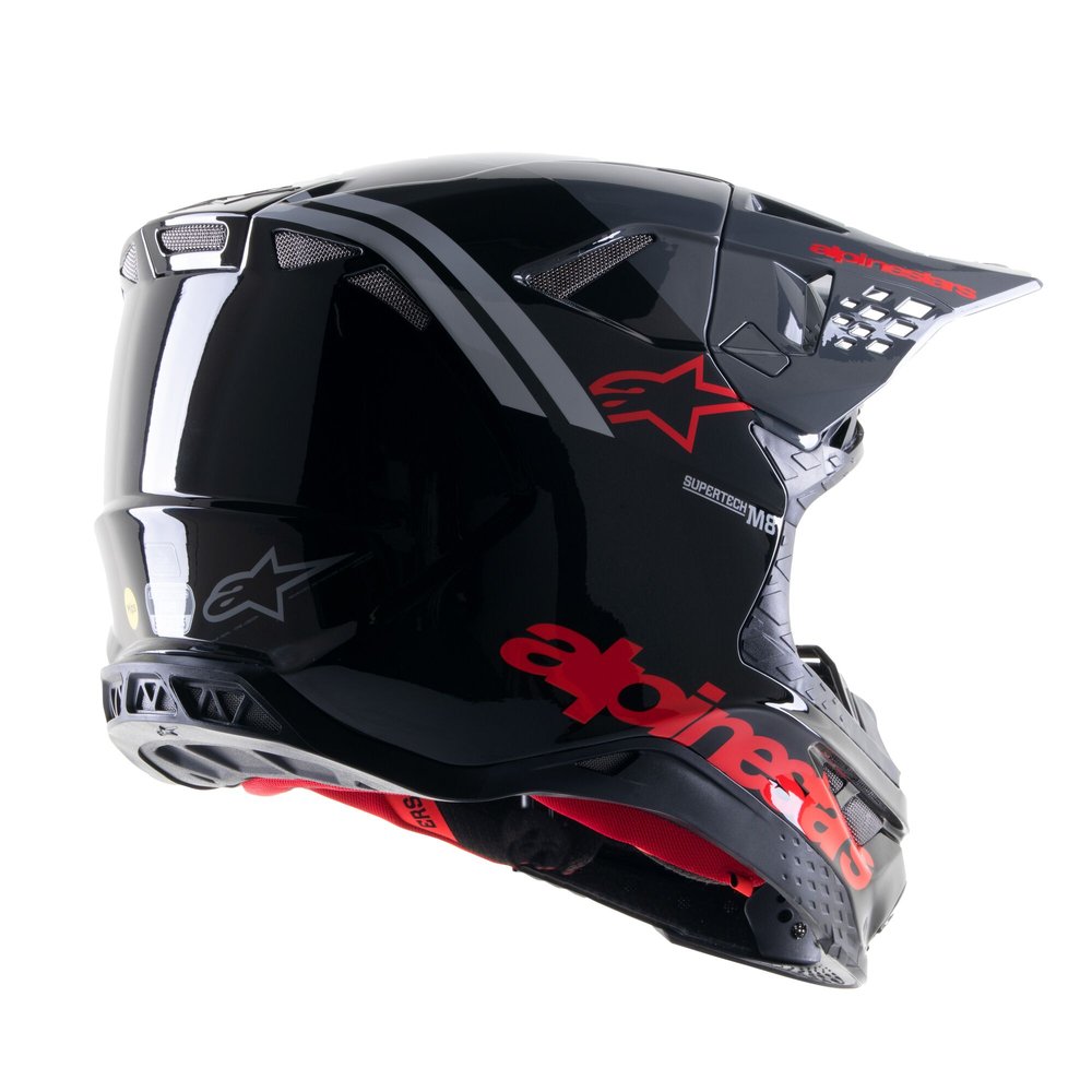 ALPINESTARS Supertech M8 Radium 2 Motocross Helm schwarz rot