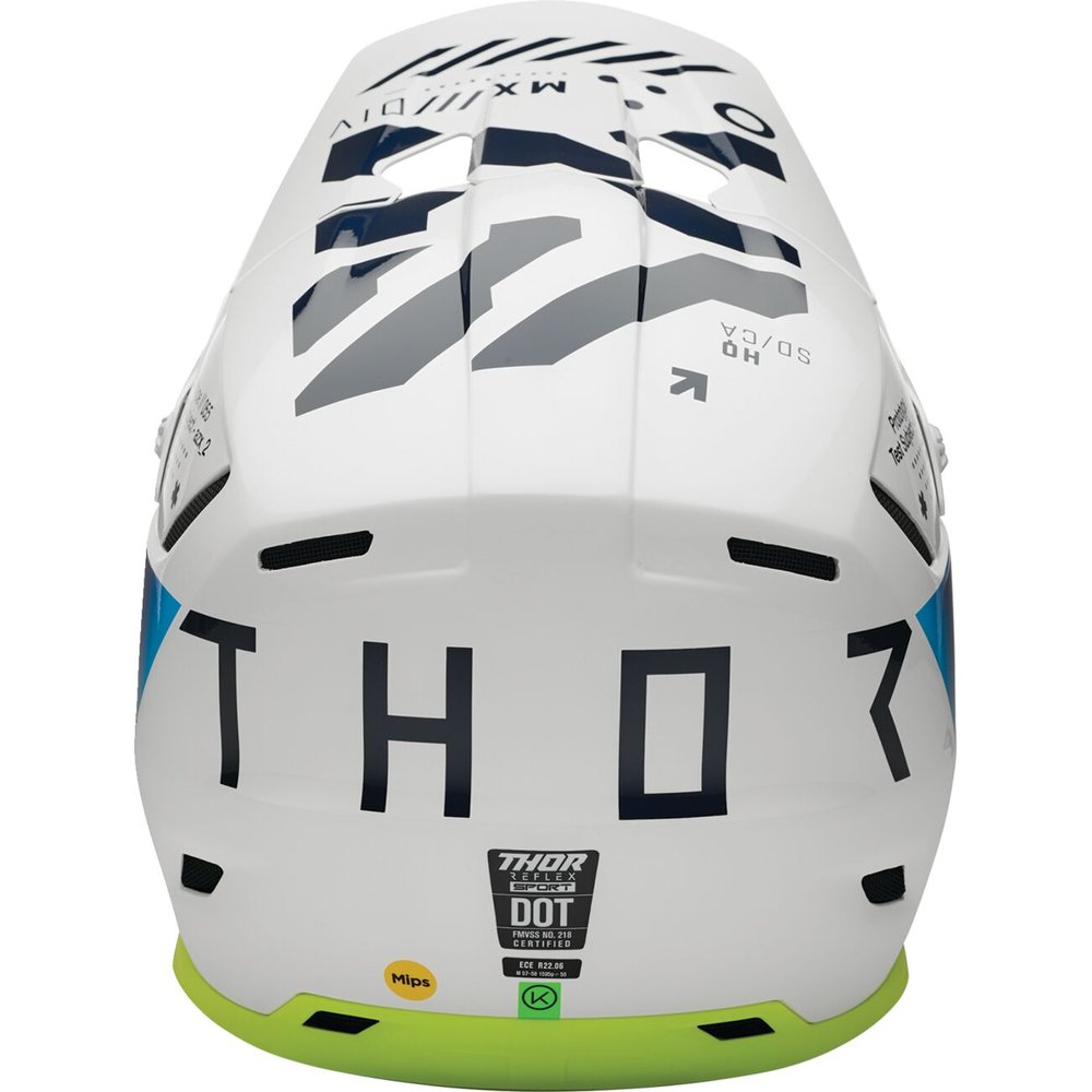 THOR Reflex Sport Motocross Helm Strike navy blau neon gelb