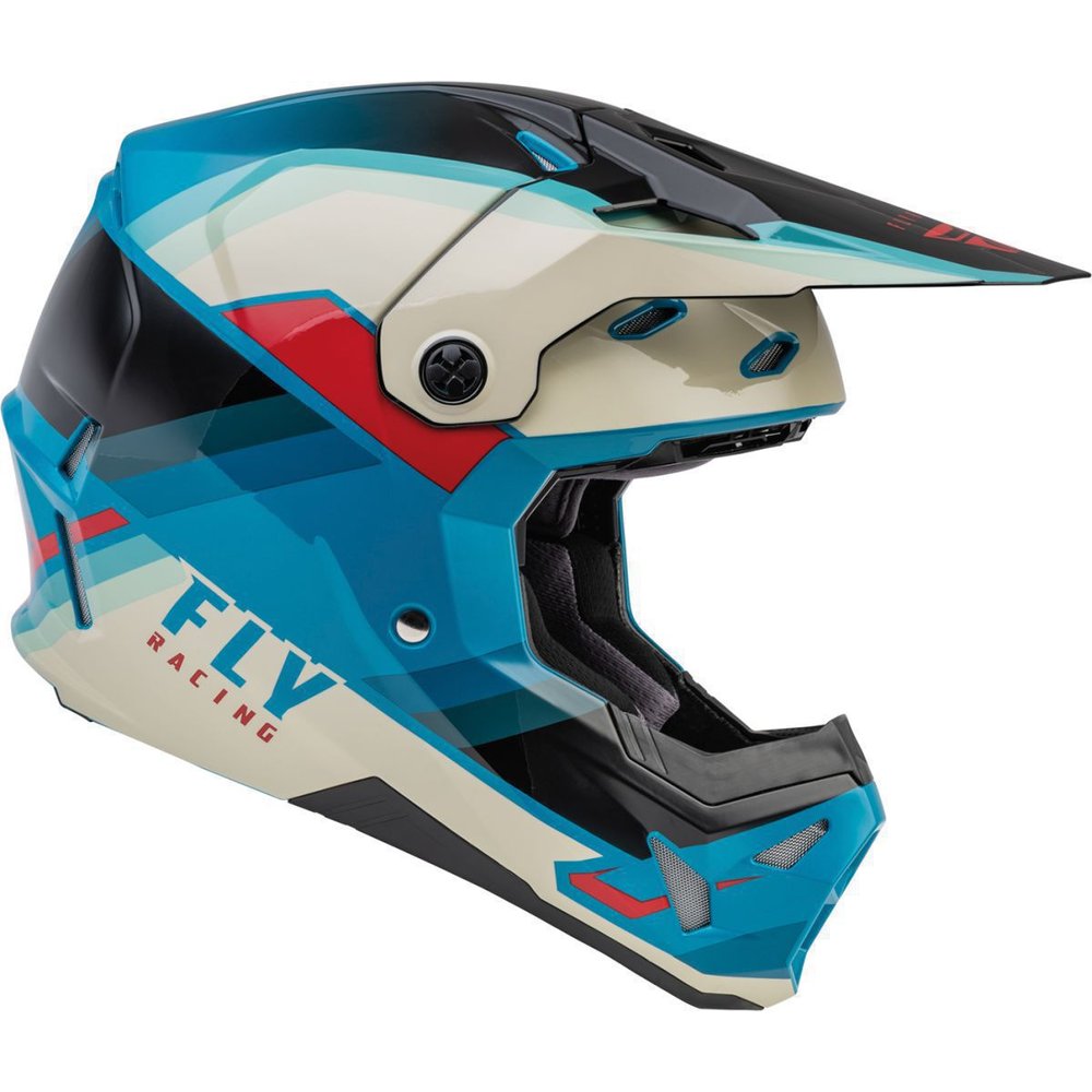 FLY Formula CP Rush Motocross Helm schwarz türkis