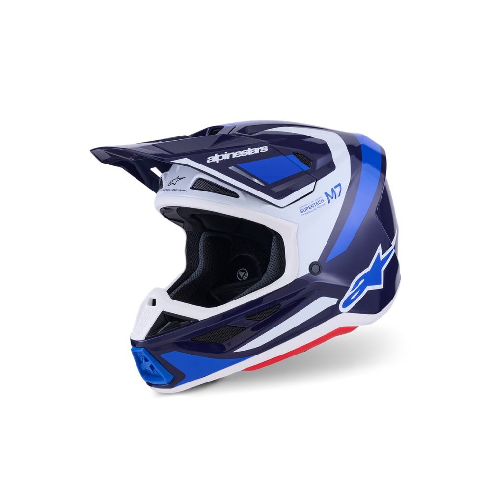 ALPINESTARS Supertech M7 Rise Motocross Helm blau/weiss
