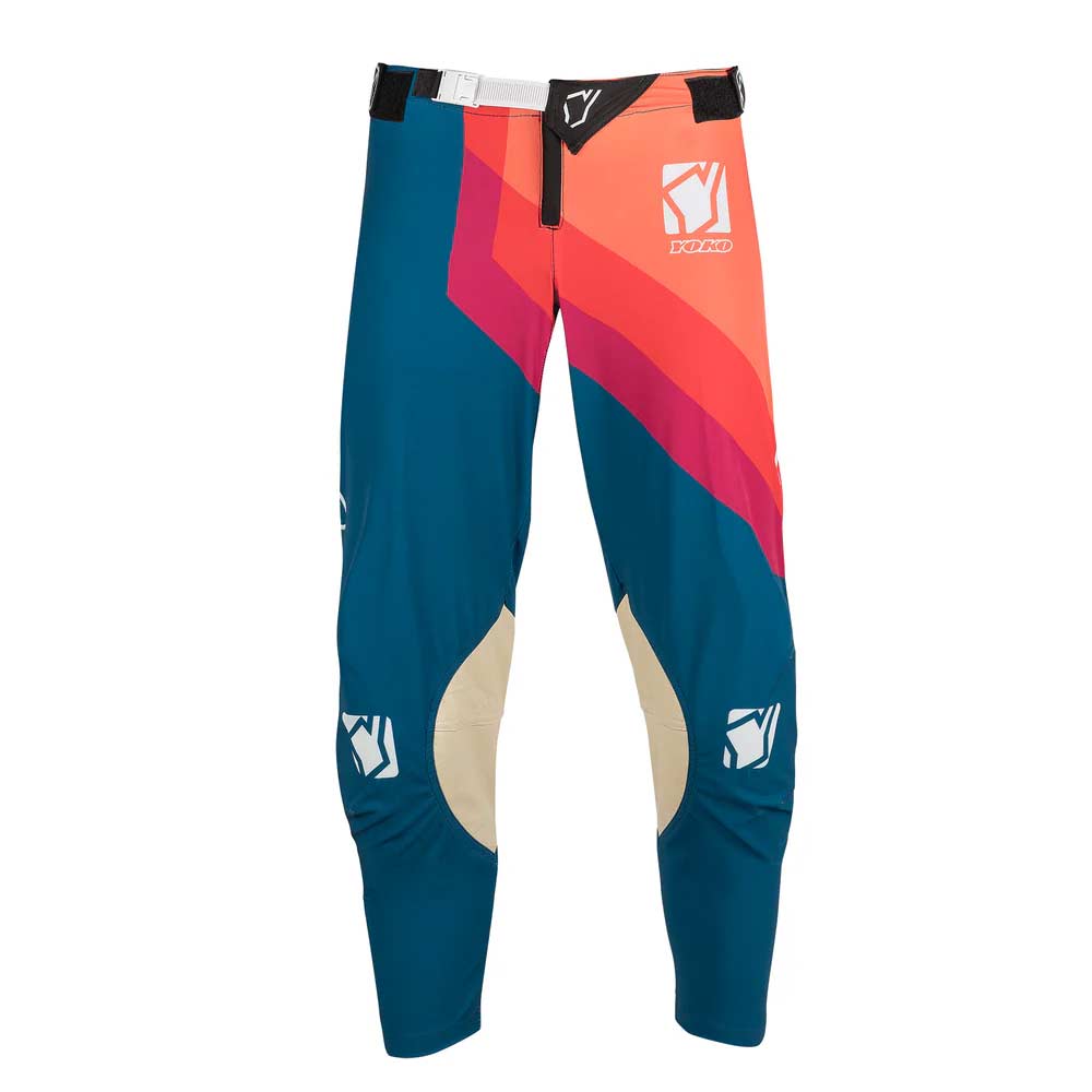YOKO Scramble Kinder Motocross Hose orange blau