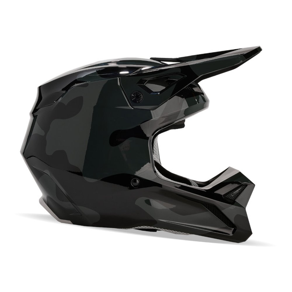 FOX YOUTH V3 SPIRE HELMET Motocross Helm für Kinder Schwarz Camo