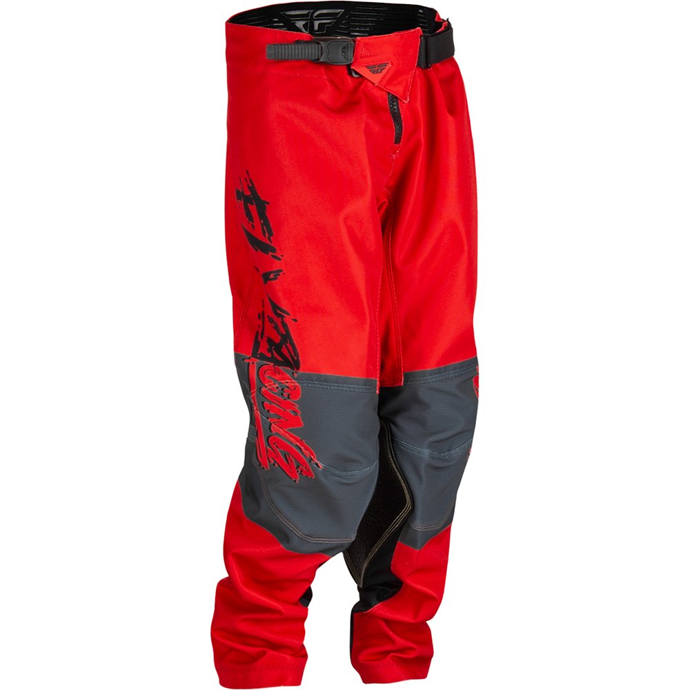 FLY Kinetic Khaos Kinder Motocross Hose schwarz rot grau