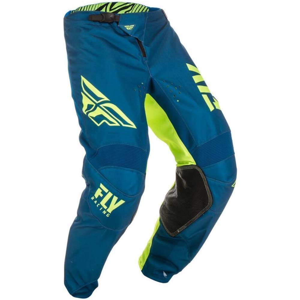 FLY Kinetic Shield Kinder Motocross Hose navy blau neon gelb FLY Kinetic Shield Kinder Motocross Hose navy blau neon gelb