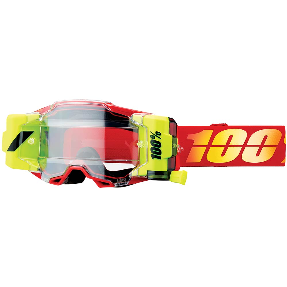 100% Armega Forecast Roll-Off-Brille rot gelb