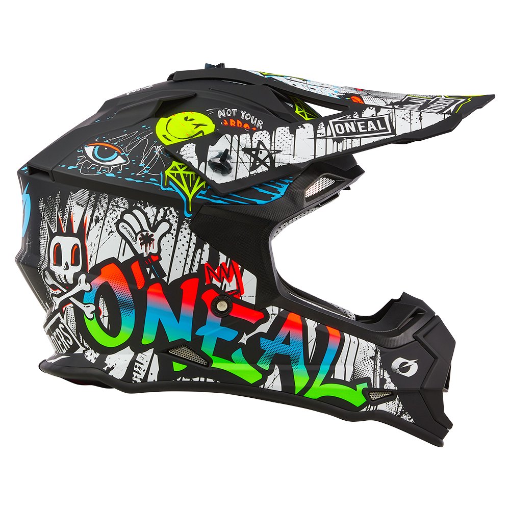 ONEAL 2SRS Rancid Motocross Helm schwarz weiss