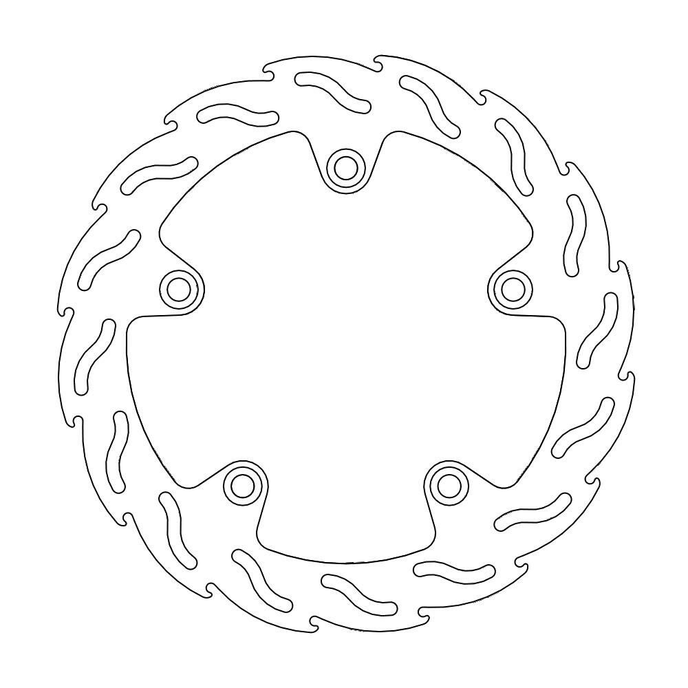 MOTO-MASTER Bremsscheibe Flame hinten