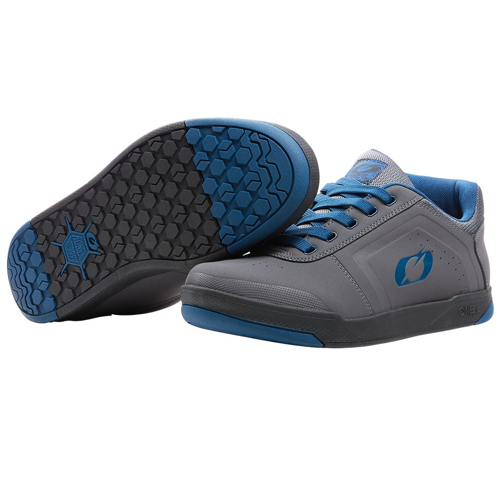 ONEAL Pinned Pro Flat V.22 MTB Schuhe grau blau ONEAL Pinned Pro Flat V.22 MTB Schuhe grau blau