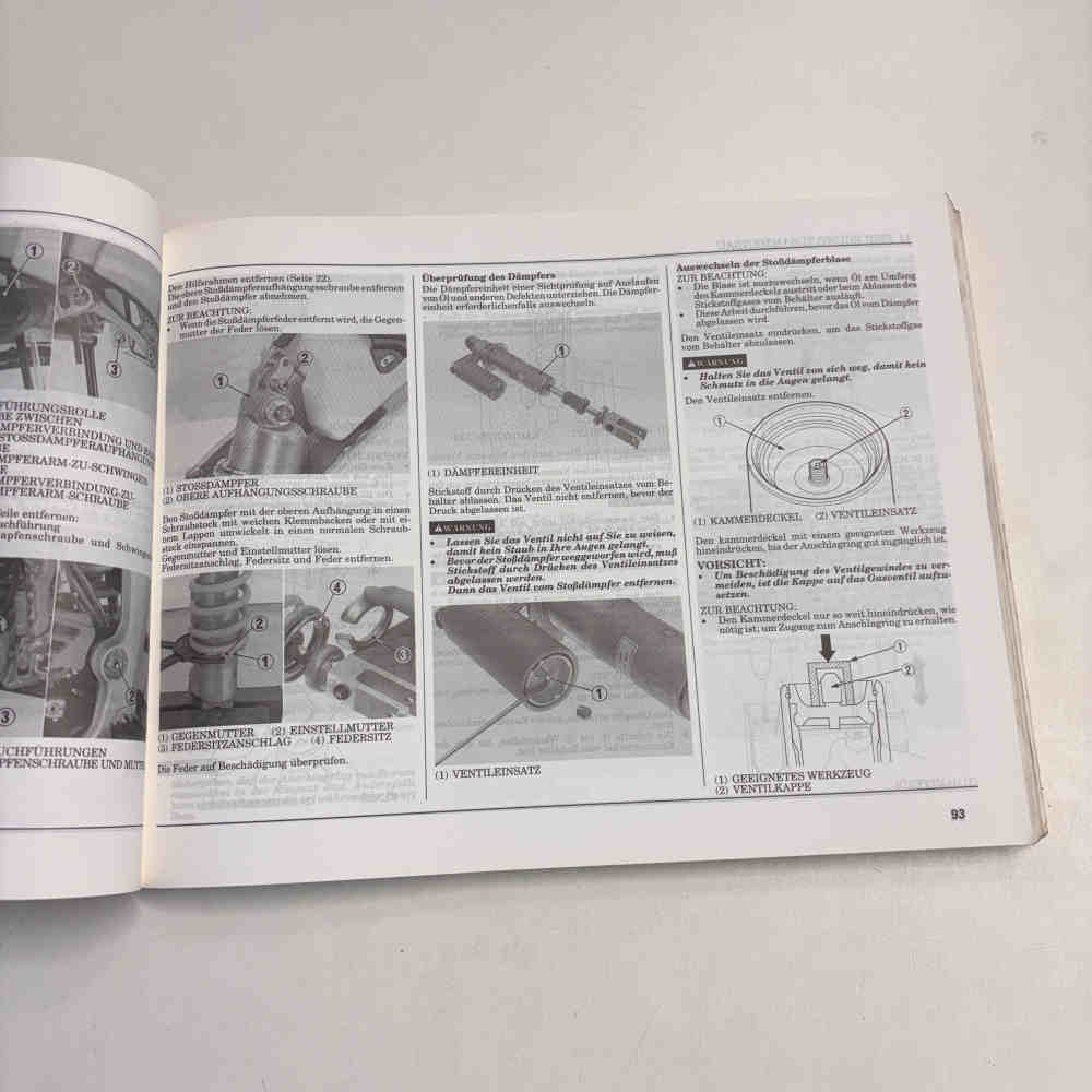 HONDA CR 125 R 1998 69KZ4640 00X696-KZ4-6400 Motorrad-Handbuch gebraucht