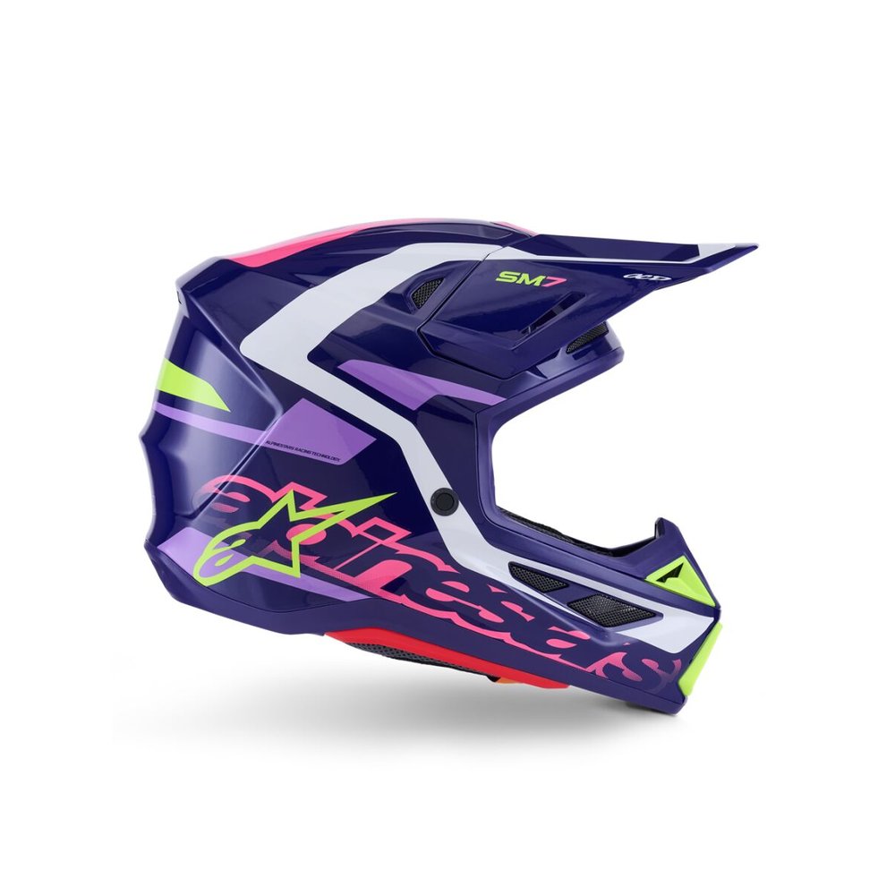 ALPINESTARS Supertech M7 Deed Motocross Helm lila/pink