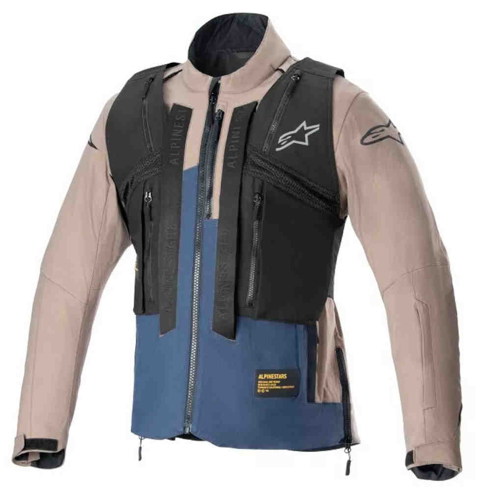 ALPINESTARS Techdura Enduro Jacke braun navy blau ALPINESTARS Techdura Enduro Jacke braun navy blau
